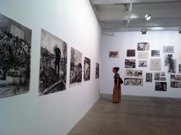 William Kentridge. Other Faces.  Marian Goodman Gallery, NY. Photo by Beatriz Leal Riesco.