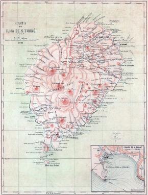 IICT, Carte de l’île de São Tomé 1901