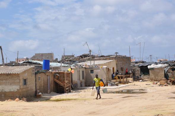 bairro salinas, ilha de Boa Vista. População estimada em 2 mil habitantes. 2009