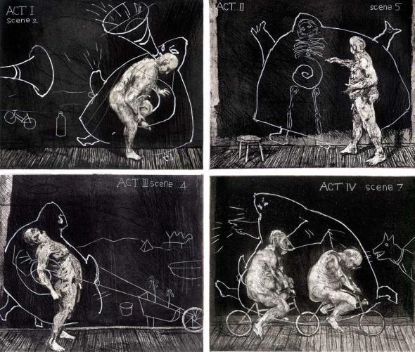 Ubu Tells the Truth, 1996-97 by William Kentridge.