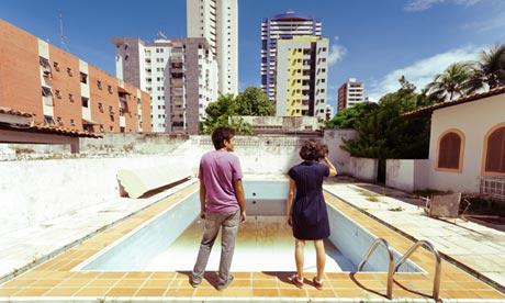 Echoes of the past … Gustavo Jahn as João and Irma Brown as Sofia in Neighbouring Sounds. Photograph Victor Juca