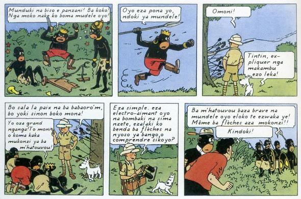 Hergé - Tintin no Congo em lingala