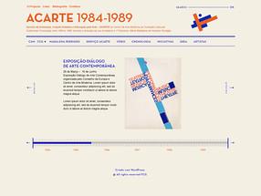 Screenshots of the ACARTE. Timeline 1984-1989, project by Ana Bigotte Vieira.