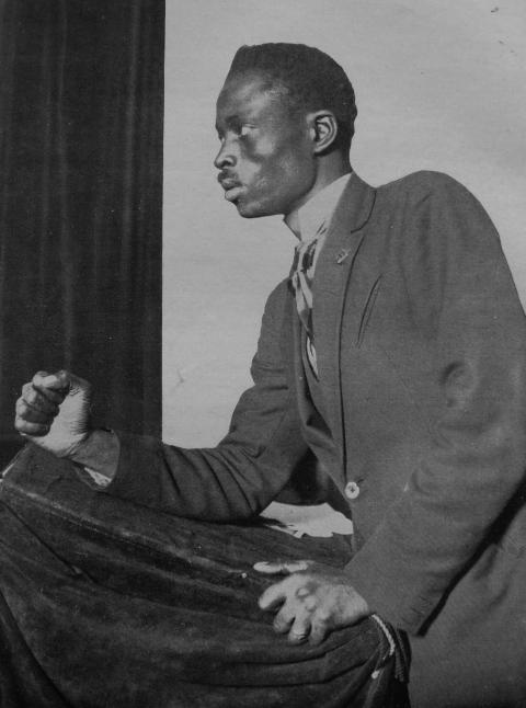 Lamine Senghor au congrès de la Ligue contre l’impérialisme et l’oppression coloniale, Bruxelles, février 1927.