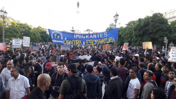 Manifestação 14 de novembro, Lisboa, foto Transições Urbanas 