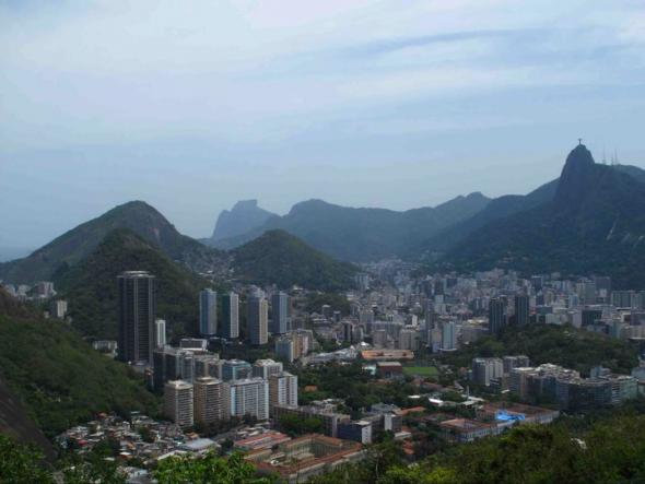 panorâmica Rio de Janeiro, Corcovado ao fundo 