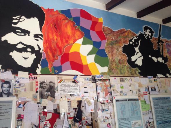 muro da escola onde Che foi assassinado