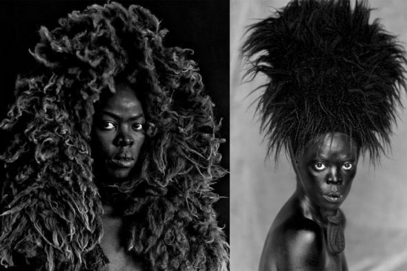 serie Somnyama Ngonyama, ongoing self-portraits by Zanele Muholi 