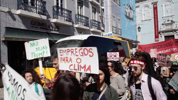 Manifestação Não Ao Furo!, abril em Lisboa