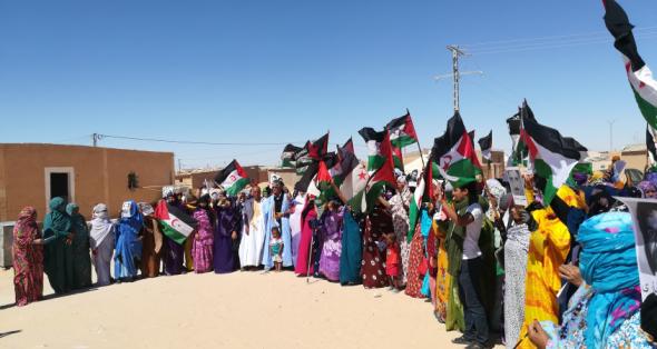 Stand in the sand, campos de refugiados saarauis