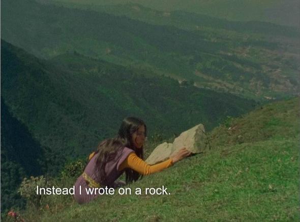 Cecilia Vicuña, What is Poetry to you?, 1980, courtesy the artist and Lehmann Maupin, Nova Iorque Hong Kong, Seoul