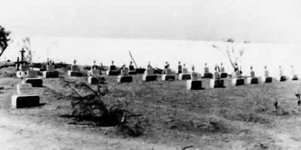 Foto do cemitério do Campo de Concentração do Tarrafal