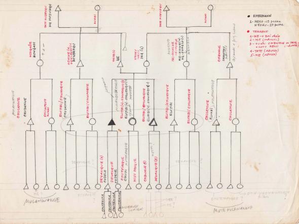 Fig. 8 − Digitalização de documento para análise comparativa entre dados de terreno recolhidos e literatura etnográfica existente, c. 1990.