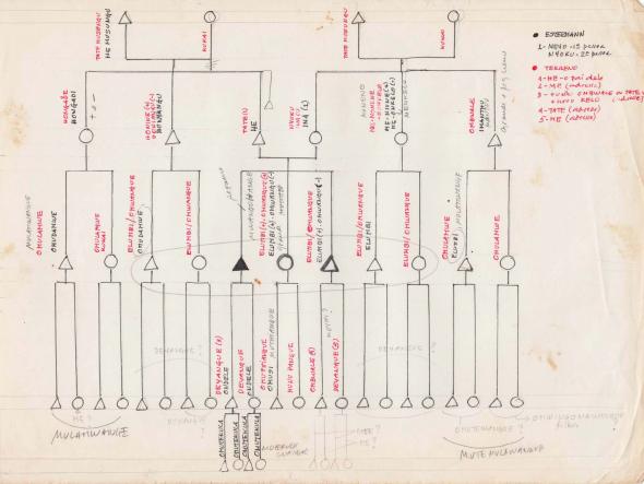 Fig. 8 − Digitalização de documento para análise comparativa entre dados de terreno recolhidos e literatura etnográfica existente, c. 1990.