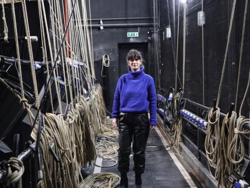 Patrícia Portela, diretora artística do Teatro Viriato, em Viseu. Foto de Mariana Carneiro.