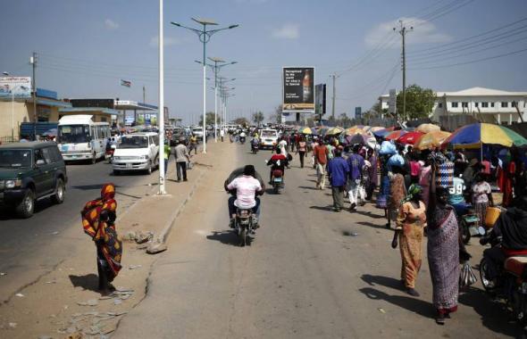 Uma rua de Juba, capital do Sudão do Sul, foto de Goran Tomasevic/REUTERS