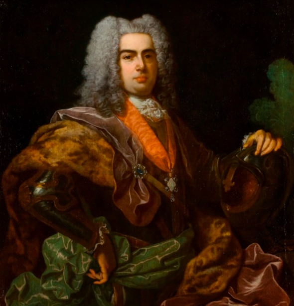 D. João V representado numa pintura a óleo de Jean Ranc (1674–1735)