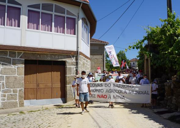 Manifestação contra a mineração de lítio em Covas do Barroso, Trás-os-Montes