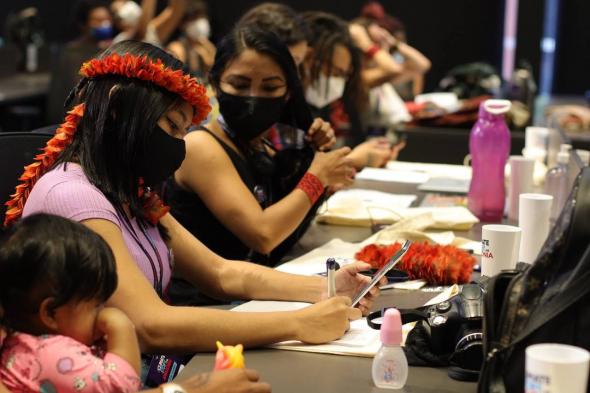  Realizadoras Munduruku do Coletivo Audiovisual Daje Kapap Eypi