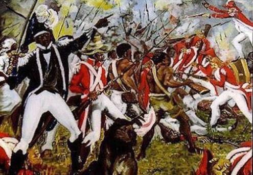 'Combat de Vertières', por Patrick Noze, do Haitian Art in the Diaspora.