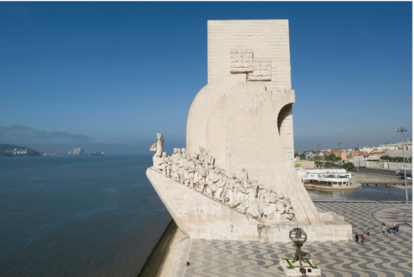 Padrão dos Descobrimentos [Monument of the Discoveries], Lisbon Created 1939 by Portuguese architect José Ângelo Cottinelli Telmo, and sculptor Leopoldo de Almeida for the Portuguese World Exhibition opening in 1940.