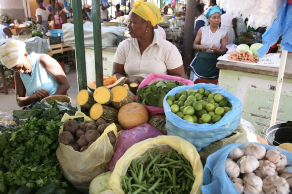 Mercado em Cabo Verde.