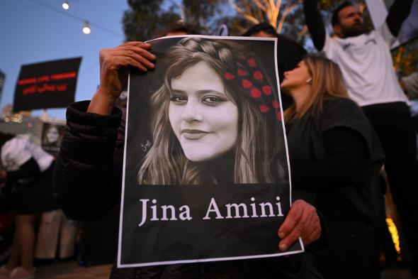Jîna Amini died after contact with Iran’s ‘morality police’, prompting worldwide protests in her name. James Ross/Reuters