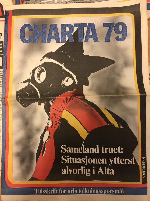 Charta 79, revista de temática indígena publicada no período 1979-81, fonte Alta Protest Archive, Alta Museum
