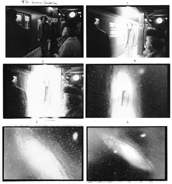 ©Duane Michals,'The Human Condition', 6 impressões em folha de gelatina de prata com texto manuscrito, cada fotografia 12,8 x 17,8 cm.