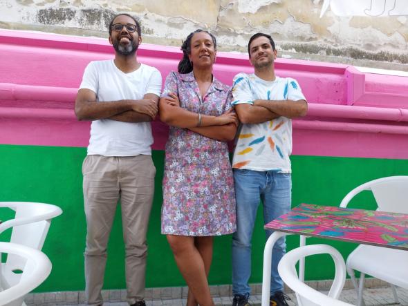 José Pereira, Cristina Roldão and Pedro Varela, photo by Marta Lança