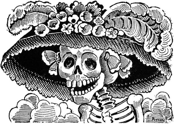 As catrinas foram criadas pelo caricaturista José Guadalupe Posada no final do século XIX como sátira social e política antes de integrar a tradição do Dia de Muertos (DR)