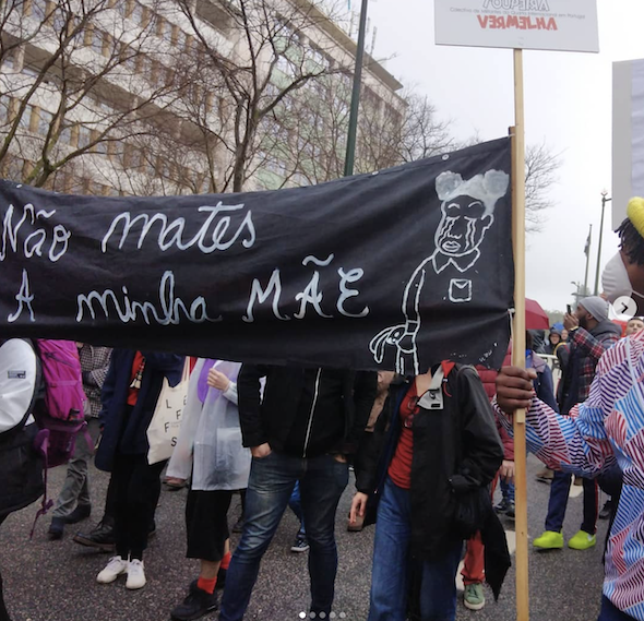 Manifestação Justiça por Cláudia Simões 1/2/2020, fotografia de Marta Lança