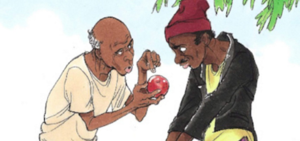 Representation of Bouki and Ti Malice, antagonistic characters from Haitian folklore (Belide Magazine)