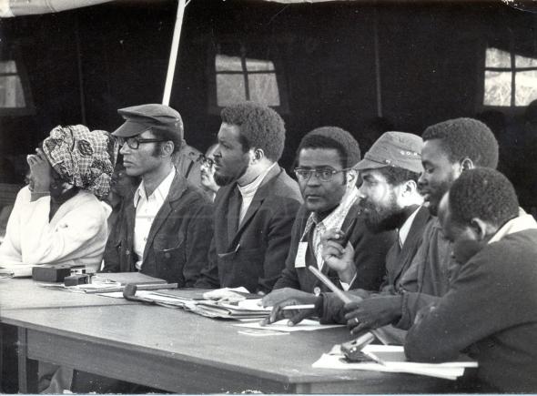 'Congresso de Lusaka' (falhado) do MPLA. Delegados da Revolta Activa. Colecção Mbeto Traça /Arquivo ATD