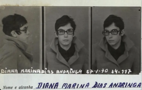 Ficha prisional de Diana Andringa.