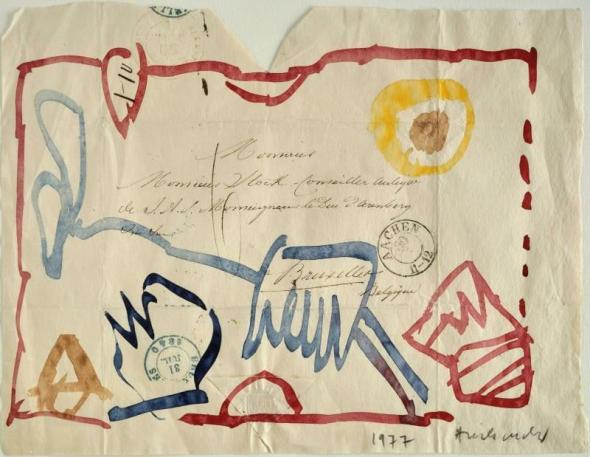 Pierre Alechinsky, Cachet faisant foi, 1977