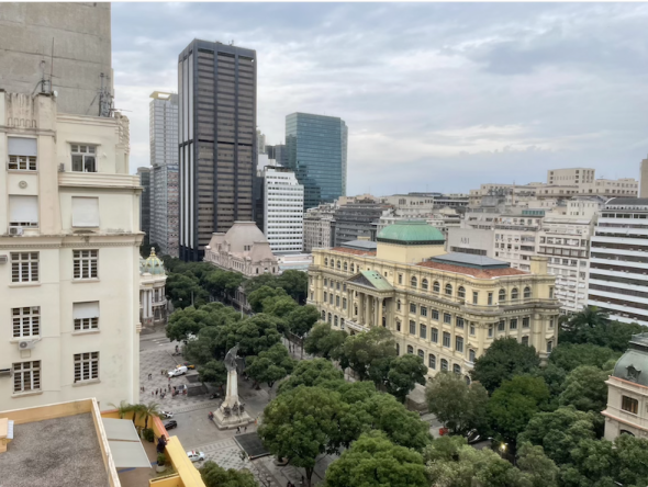 Vista do telhado do meu prédio