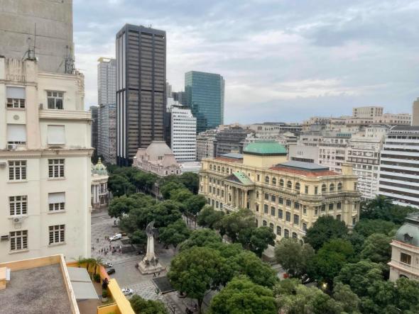 Vista do telhado do meu prédio