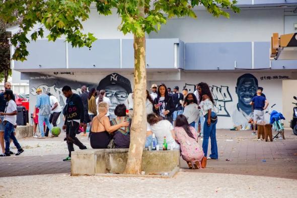 Homenagem a Bruno Candé, julho 2021. Assassinado a 25 de julho de 2020, num ato racista em plena luz do dia em Moscavide