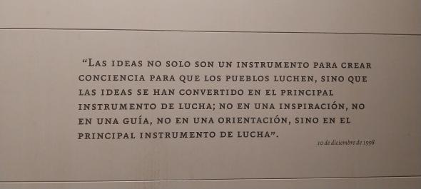 frase de Fidel no Centro Fidel Castro