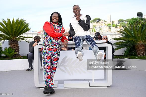 Rafiki Fariala and Bradley Fiomona Dembeasset no Festival de Cannes. foto de Stephane Cardinale - Corbis 