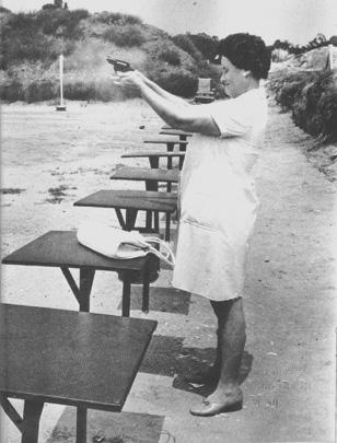 (House wife learning how to shoot in Johannesburg) 