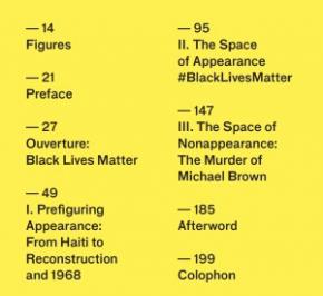 'The Appearance of BLM (table of contents)'. “Whereas under slavery and again in the segregated futures then to come, ‘race’ had been indexed to skin tones in relation to ancestry, the [Haitian Revolution in its 1804 Constitution] disconnected it from the body. To be Black (Noir) was henceforward to be one of those who stayed in Haiti and affiliated with its revolution, regardless of past history. ‘White’ persons were those trying to own property in the country but not live there. Blackness as revolution. Certainly, the long spectre of the Haitian revolution is evidence that this reconfiguration was widely understood.” 