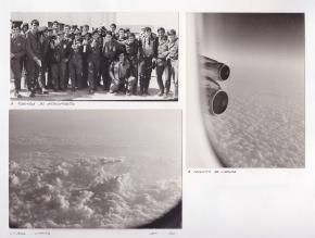 À partida do aeroporto, a caminho de Luanda, Lisboa - Luanda, setembro 1972.