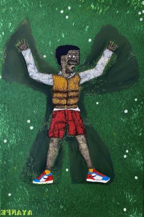 Olarinde Ayanfeoluwa. Hey, I can fly too, 2020. Ross-Sutton Gallery