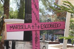 Homenagem a Marisela Escobedo durante Manifestação Feminista. (Feministra) 