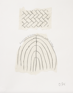 António Ole, Alma e Circunstância (III), 2016, desenho e colagem sobre papel