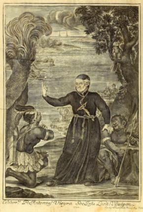 Gravura de Carlo Grandi in Vida do apostolico Padre Antonio Vieira, do Padre André Barros, SJ, 1746