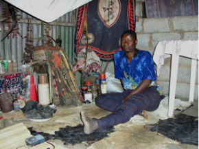 Sr. Francisco Manguleque, um nyanga reservado e tendencialmente conservador (foto Paulo Granjo)